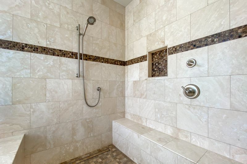 Tile Patterned Shower Wall
